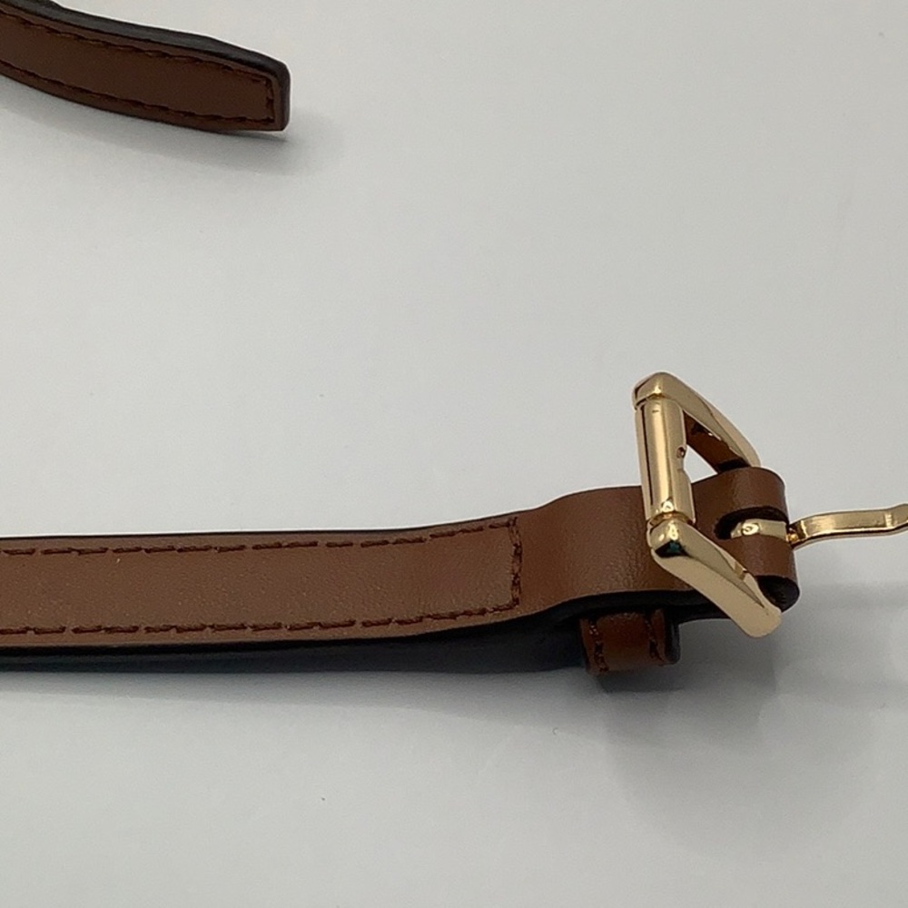 🤎NEW🤎Michael Kors Brown Smooth Leather Crossbody Replacement Strap - Picture 14 of 15